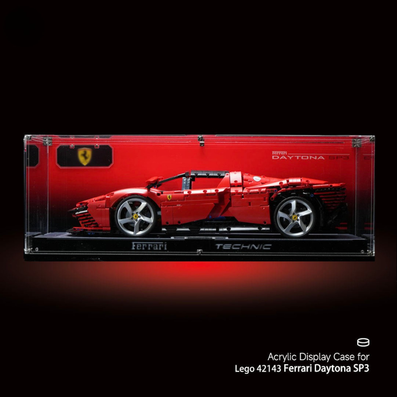 LEGO™ ShowCase for Technic F1 Ferrari Daytona SP3 42143 Ultra-high Translucent Acrylic - EdgeFollow