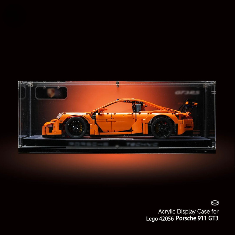 LEGO™ ShowCase for Technic F1 Porsche 911 GT3 42056 Ultra-high Translucent Acrylic - EdgeFollow