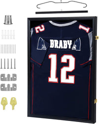 Jersey Display Frame Case Lockable, Large Sport Jersey Shadow Box - EdgeFollow