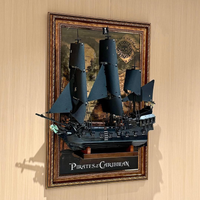 Display Frame for LEGO® ICONS 10365 Captain Jack Sparrow's Pirate Ship