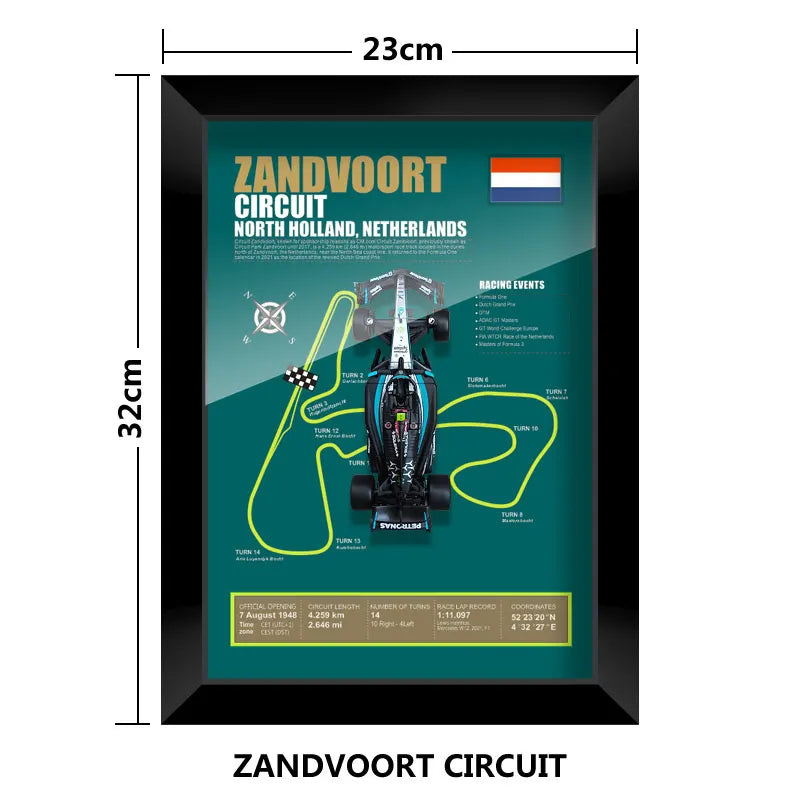 F1 Frame - Mercedes Benz W15 - Lewis Hamilton | Various Tracks | Formula 1 gift (With Car) - EdgeFollow