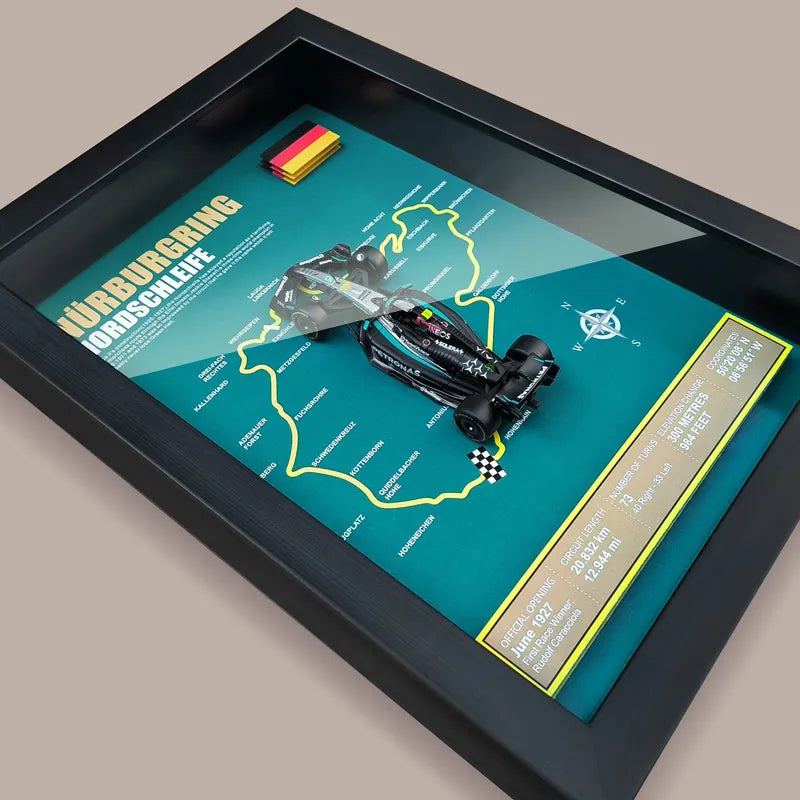 F1 Frame - Mercedes Benz W15 - Lewis Hamilton | Various Tracks | Formula 1 gift (With Car) - EdgeFollow