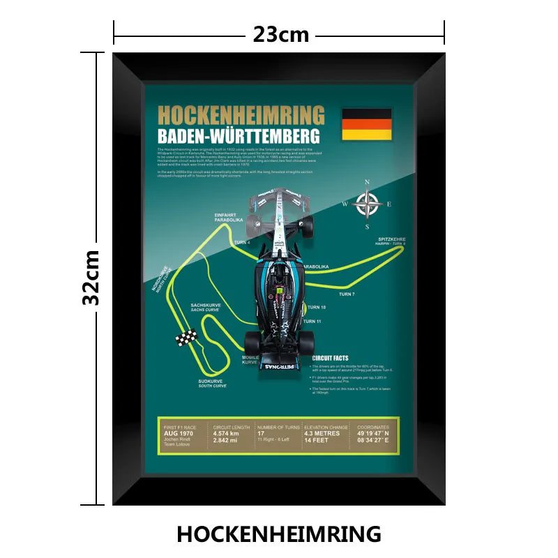 F1 Frame - Mercedes Benz W15 - Lewis Hamilton | Various Tracks | Formula 1 gift (With Car) - EdgeFollow