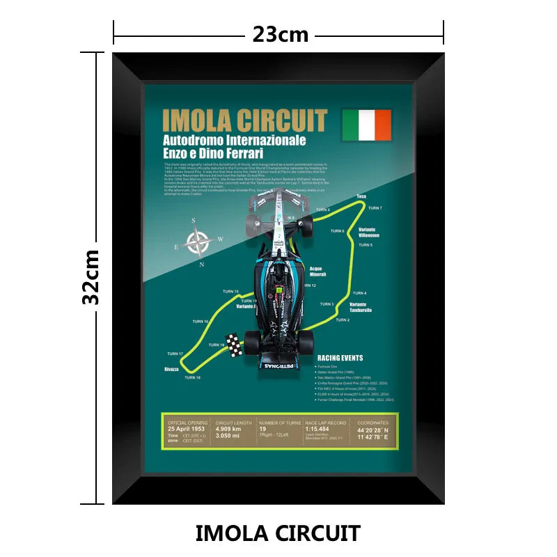 F1 Frame - Mercedes Benz W15 - Lewis Hamilton | Various Tracks | Formula 1 gift (With Car) - EdgeFollow