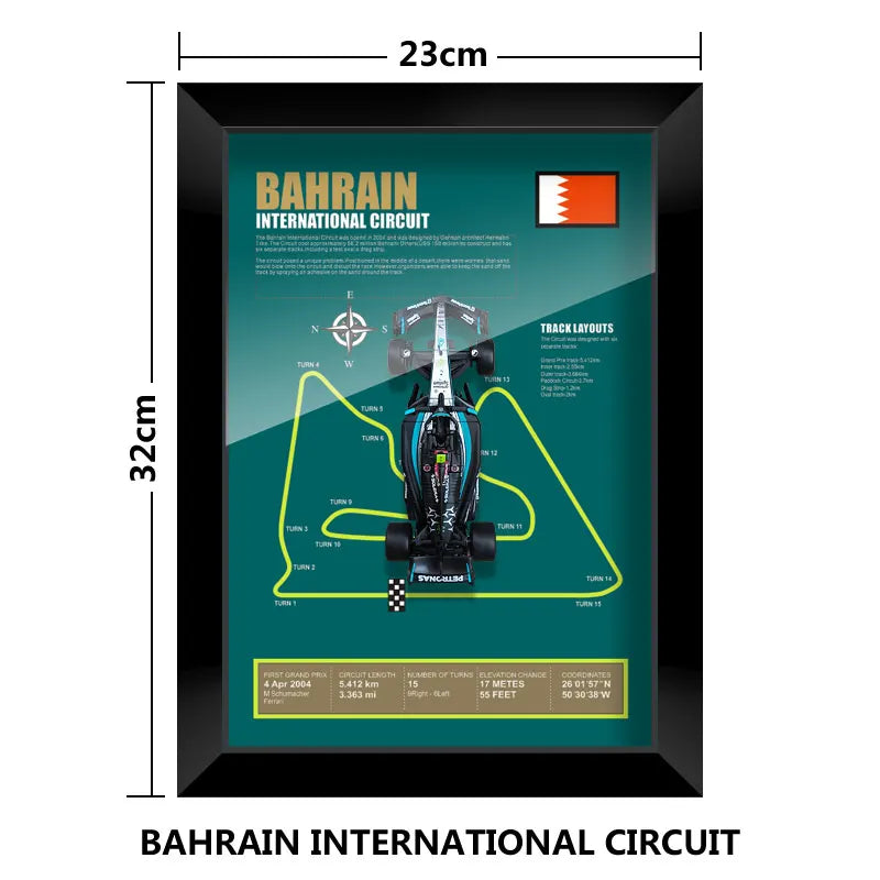 F1 Frame - Mercedes Benz W15 - Lewis Hamilton | Various Tracks | Formula 1 gift (With Car) - EdgeFollow