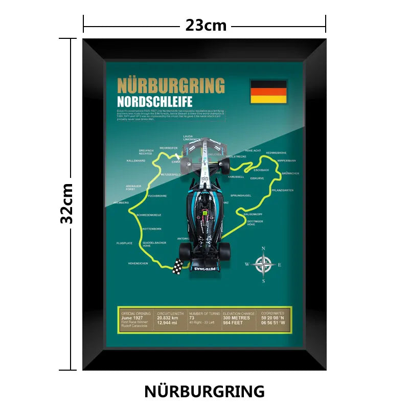 F1 Frame - Mercedes Benz W15 - Lewis Hamilton | Various Tracks | Formula 1 gift (With Car) - EdgeFollow