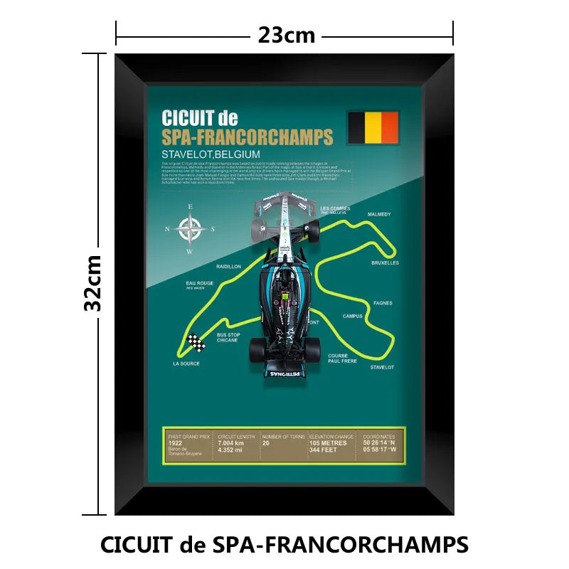 F1 Frame - Mercedes Benz W15 - Lewis Hamilton | Various Tracks | Formula 1 gift (With Car) - EdgeFollow