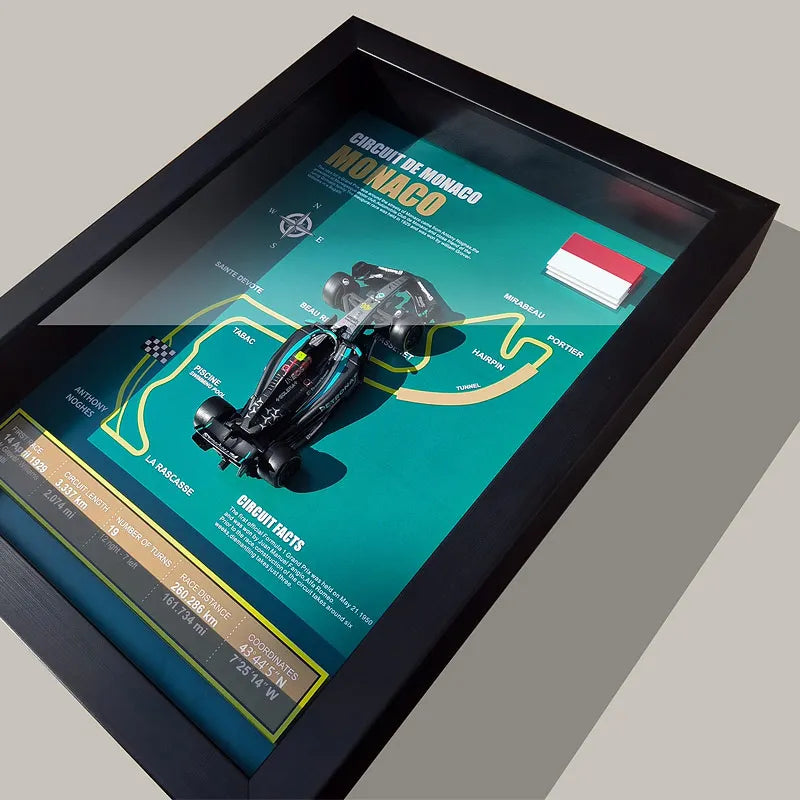F1 Frame - Mercedes Benz W15 - Lewis Hamilton | Various Tracks | Formula 1 gift (With Car) - EdgeFollow