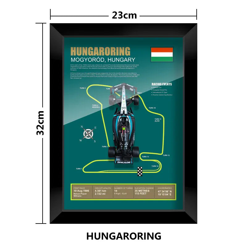 F1 Frame - Mercedes Benz W15 - Lewis Hamilton | Various Tracks | Formula 1 gift (With Car) - EdgeFollow