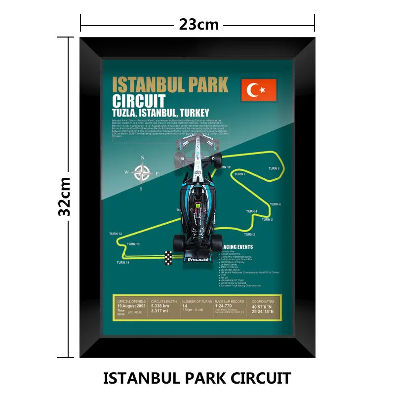 F1 Frame - Mercedes Benz W15 - Lewis Hamilton | Various Tracks | Formula 1 gift (With Car) - EdgeFollow