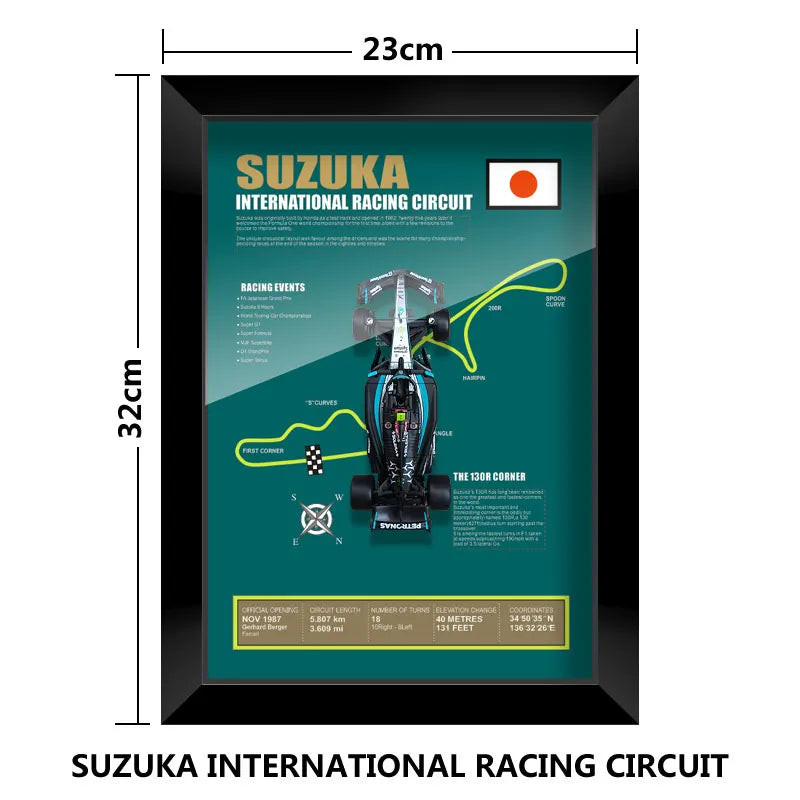 F1 Frame - Mercedes Benz W15 - Lewis Hamilton | Various Tracks | Formula 1 gift (With Car) - EdgeFollow