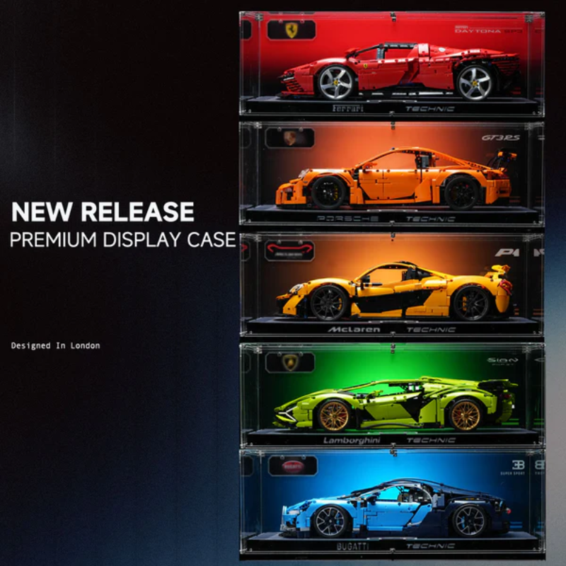 LEGO™ ShowCase for Technic F1 Lamborghini Sian FKP 37 4211 Ultra-high Translucent Acrylic LEGO Gift - EdgeFollow