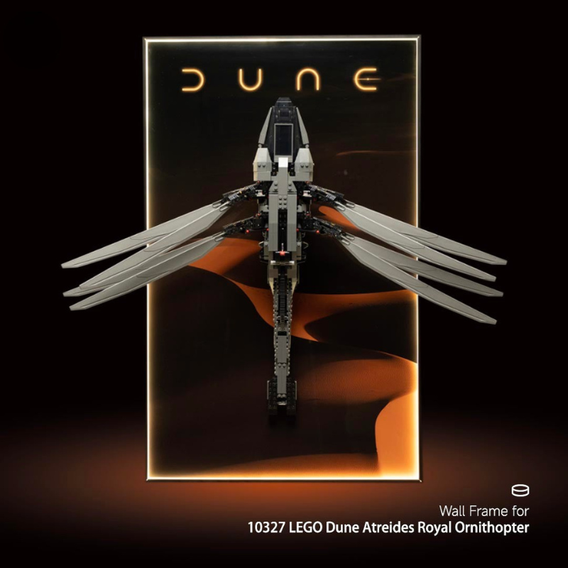 Wall Display Frame for LEGO® ICONS Dune Atreides Royal Ornithopter 10327 - EdgeFollow