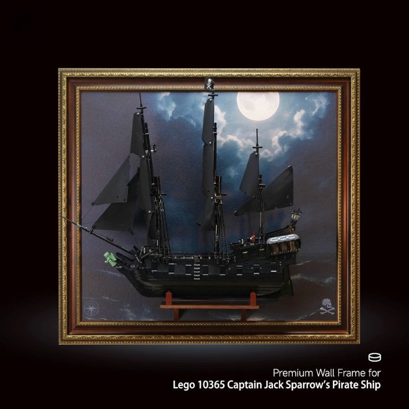 Display Frame for LEGO® ICONS 10365 Captain Jack Sparrow's Pirate Ship - EdgeFollow
