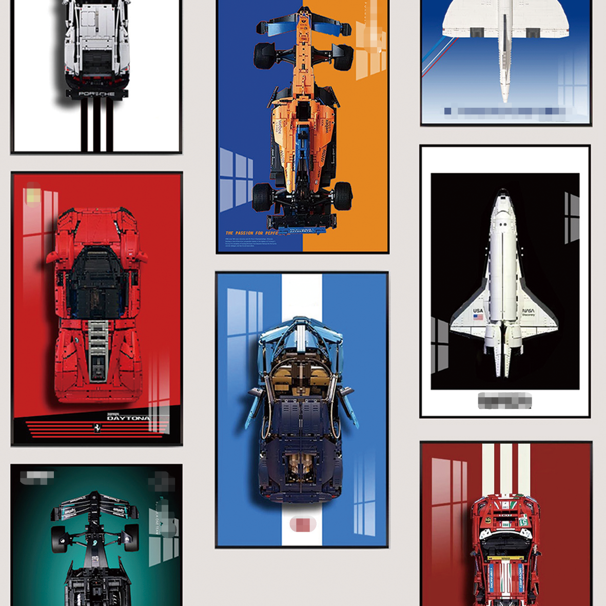 LEGO Car Wall Display Frame