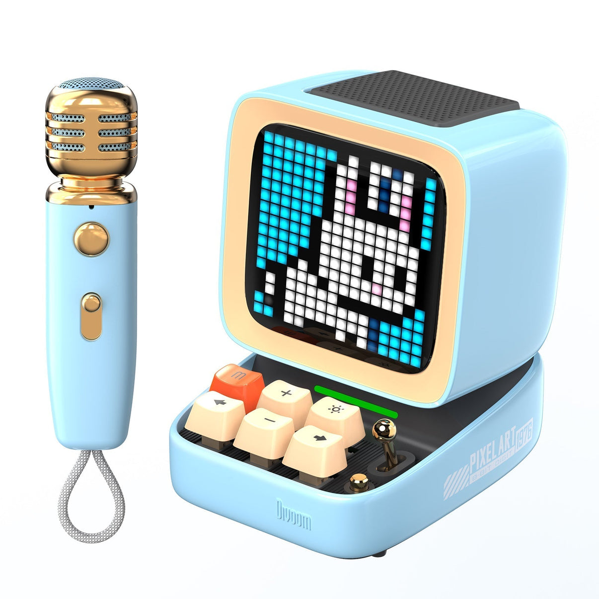 Divoom Ditoo-Mic Mini Karaoke Machine Pixel Art Singing Bluetooth Speaker Girl & Childer Gift - EdgeFollow