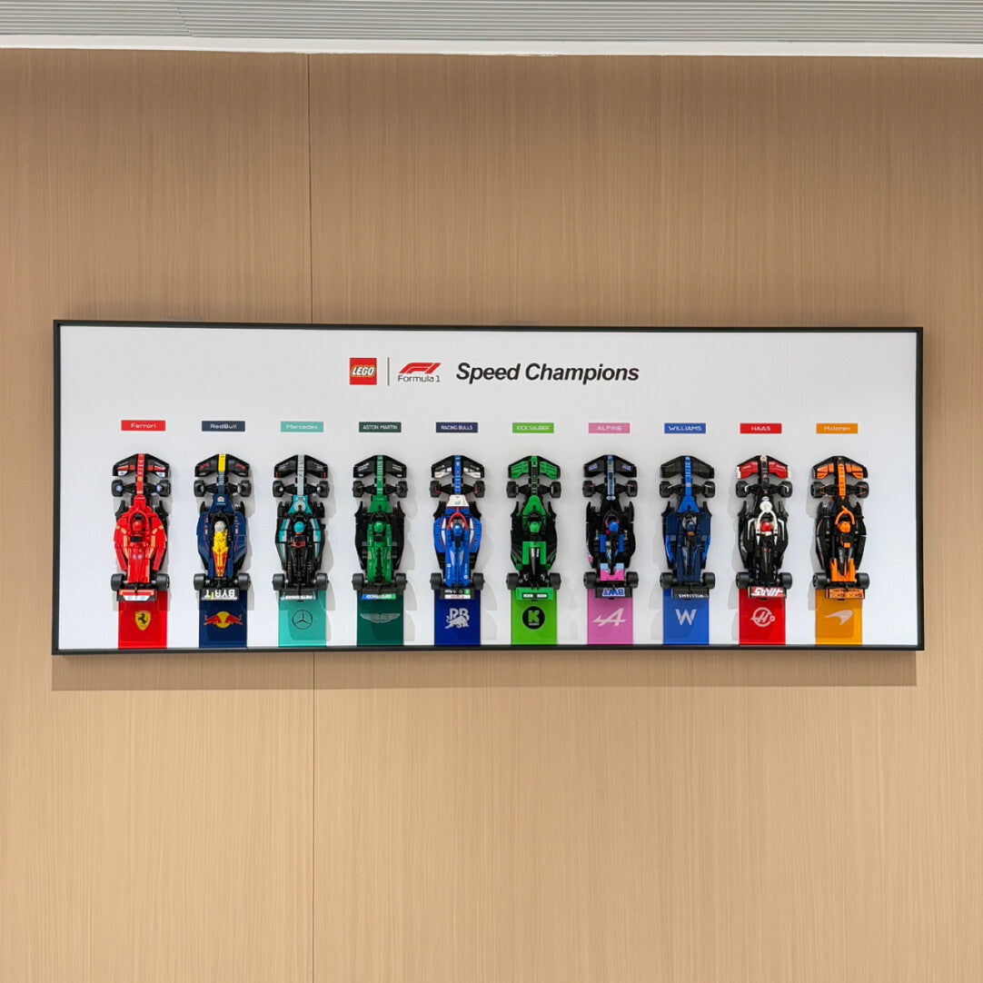 LEGO™ F1 Speed Champions 10-Race Car Display Frame – Team Edition - EdgeFollow