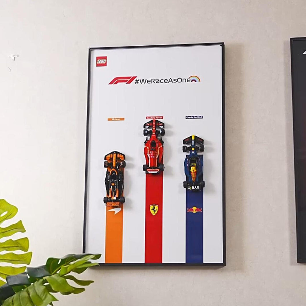 LEGO™  Wall-Mount Showcase for Speed Champions F1 Series