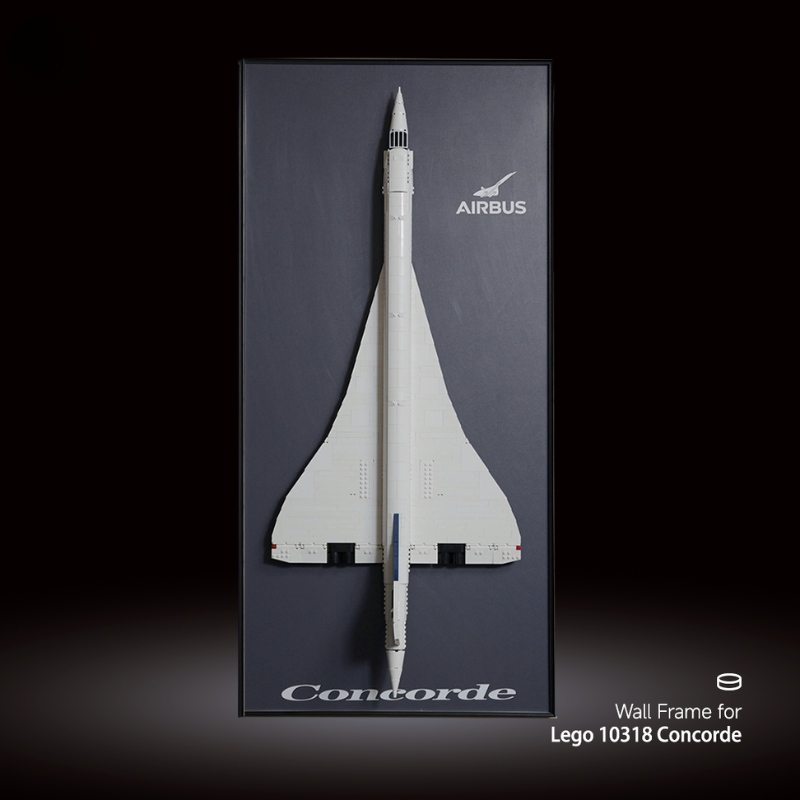 Wall Display Frames for LEGO® ICONS Concorde 10318 - EdgeFollow