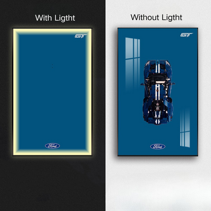 LED Wall Display Frame for LEGO® Technic F1 2022 Ford GT 42154 Showcase