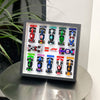 Display case for LEGO® 71049 F1® Collectible Race Cars