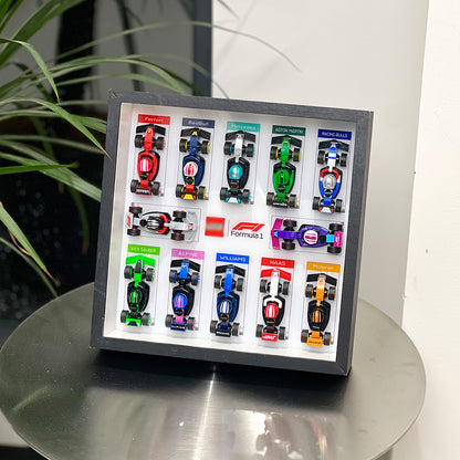 Display case for LEGO® 71049 F1® Collectible Race Cars