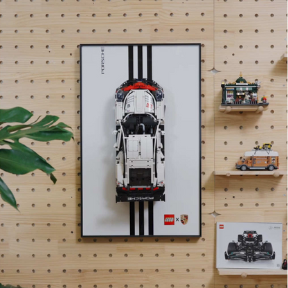 LED Wall Display Frame for LEGO® Technic F1 Porsche 911 RSR 42096 Showcase