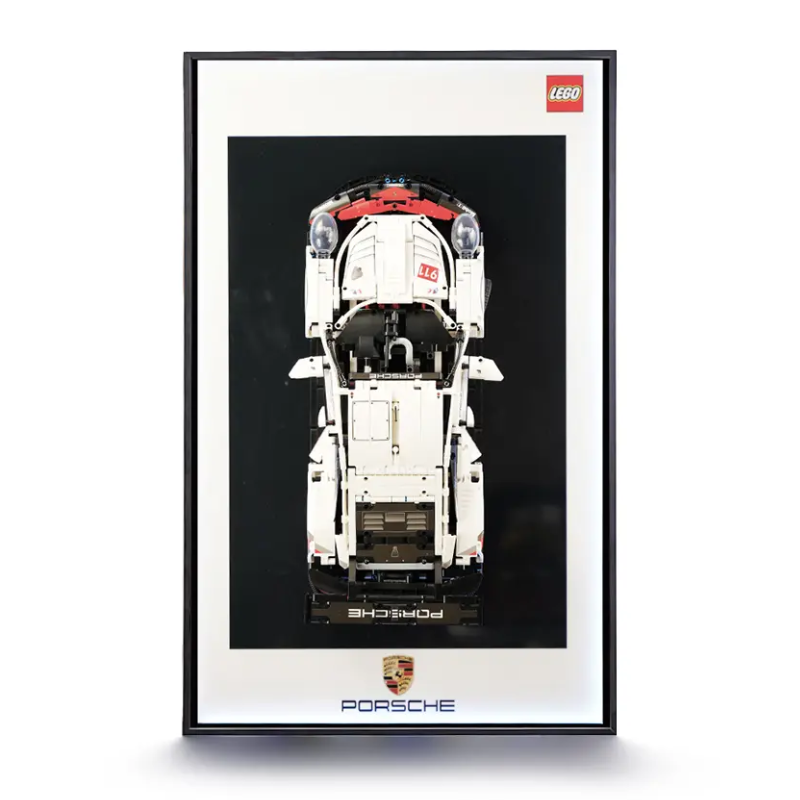 LED Wall Display Frame for LEGO® Technic F1 Porsche 911 RSR 42096 Showcase - EdgeFollow