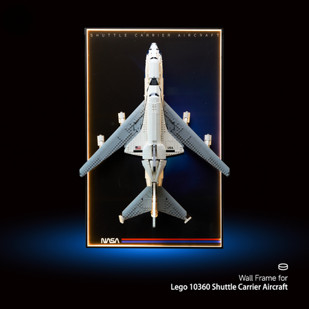 Wall Display Frame for LEGO® ICONS 10360 Shuttle Carrier Aircraft