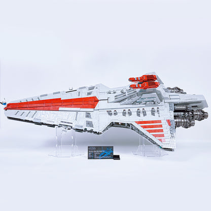 Acrylic Display Case & Stand for Lego 75367 Republic. Venator Class Attack Cruiser