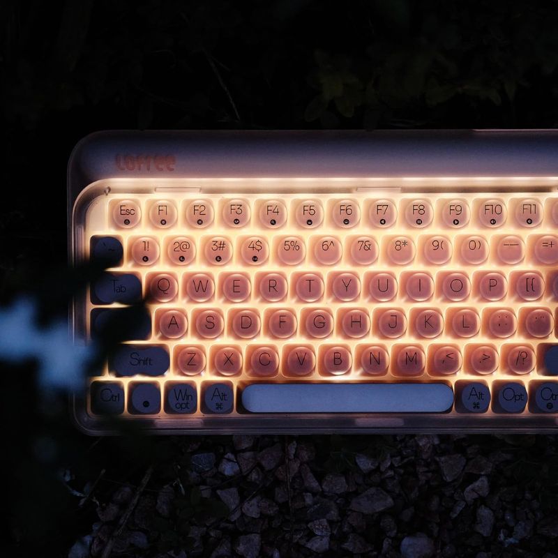 LOFREE DOT Foundation Mechanical 75% Rechargeable Hot-swappable Keyboard Girl Gift - EdgeFollow
