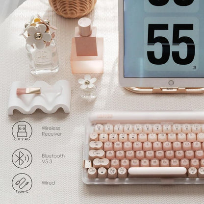 LOFREE DOT Foundation Mechanical 75% Rechargeable Hot-swappable Keyboard Girl Gift - EdgeFollow