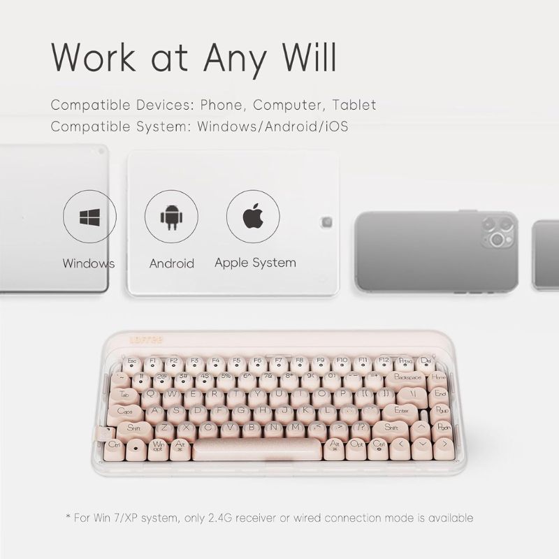 LOFREE DOT Foundation Mechanical 75% Rechargeable Hot-swappable Keyboard Girl Gift - EdgeFollow
