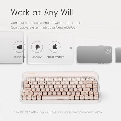 LOFREE DOT Foundation Mechanical 75% Rechargeable Hot-swappable Keyboard Girl Gift - EdgeFollow