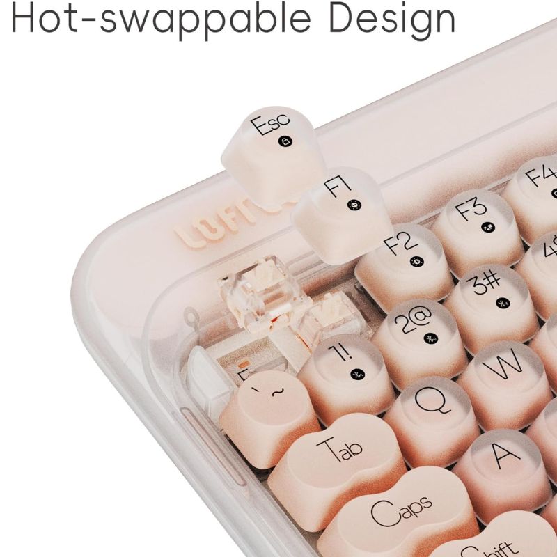 LOFREE DOT Foundation Mechanical 75% Rechargeable Hot-swappable Keyboard Girl Gift - EdgeFollow