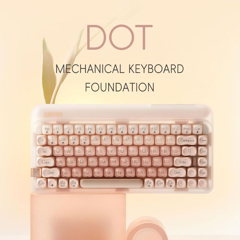 LOFREE DOT Foundation Mechanical 75% Rechargeable Hot-swappable Keyboard Girl Gift - EdgeFollow