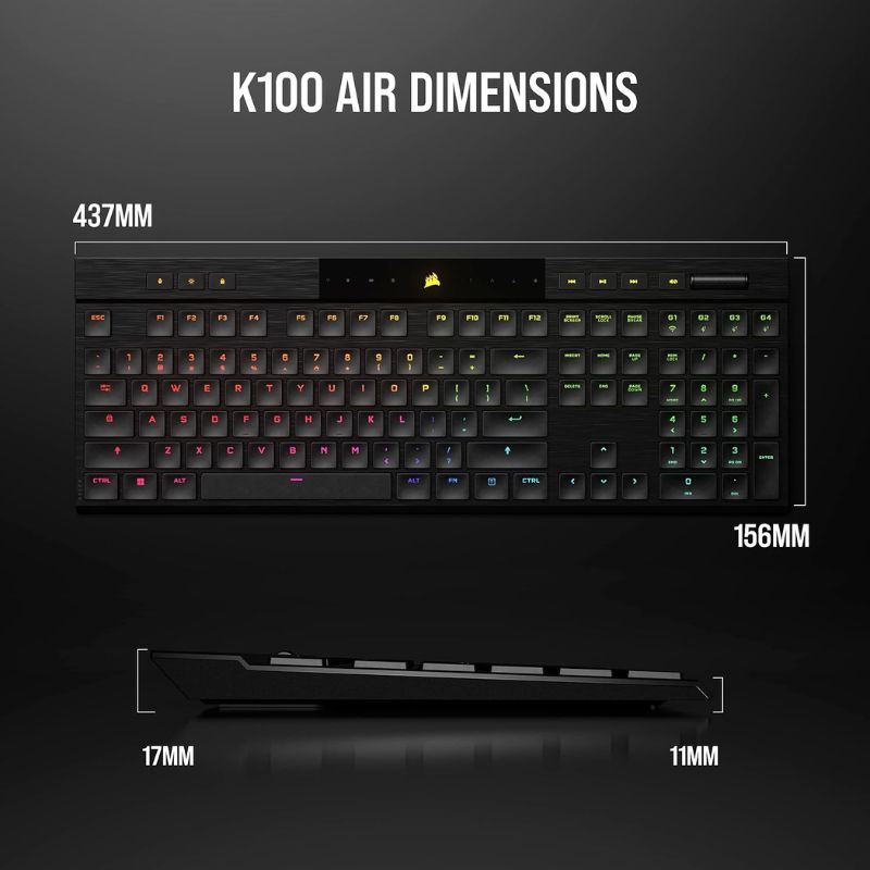 CORSAIR K100 AIR Wireless Mechanical Gaming Keyboard - EdgeFollow