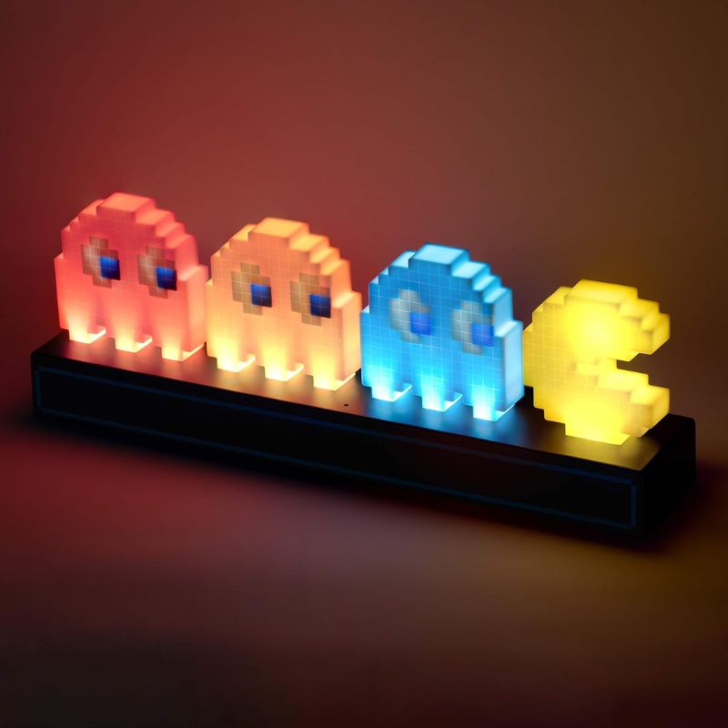 Paladone Pac Man and Ghosts Light 3D Pixel Lamp LED Game Icon Night Light Boy Gift - EdgeFollow
