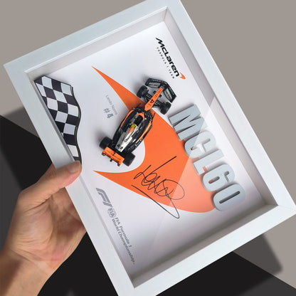 McLaren MCL38/60 #4 Lando Norris Signature F1 Diecast Car – 3D Framed Wall Art for Collectors