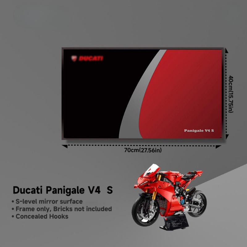 Display Frame for LEGO® TECHNIC™ Ducati Panigale V4 S 42202 - EdgeFollow