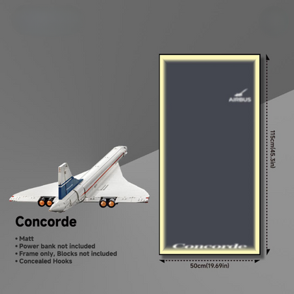 Wall Display Frames for LEGO® ICONS Concorde 10318