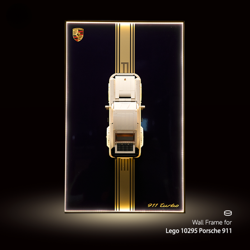 Wall Display Frame for LEGO® ICONS Porsche 911 10295