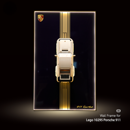 Wall Display Frame for LEGO® ICONS Porsche 911 10295 - EdgeFollow