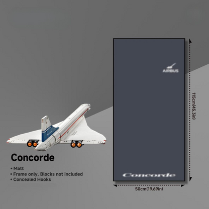 Wall Display Frames for LEGO® ICONS Concorde 10318