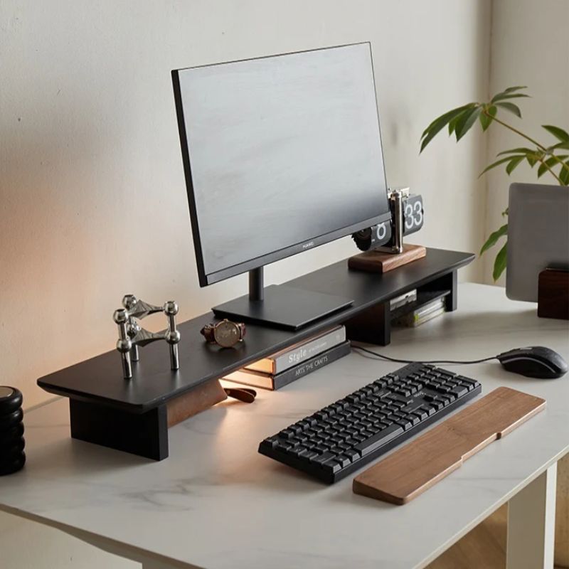 JetBlack Monitor Shelf Gaming Desktop Setup - EdgeFollow