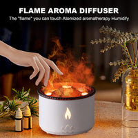 Volcano Humidifier Flame Aroma Diffuser Ultrasonic Essential Oil Scent Diffuser Gaming Setup - EdgeFollow