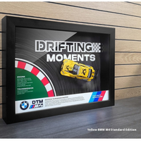 BMW Le Mans Drift Car Model – LED Light-Up 3D Frame Wall Art | Racing Collectible