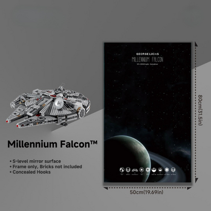 Display frame for LEGO® STAR WARS™ 75257 Millennium Falcon™