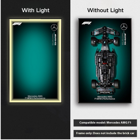 LED Wall Display Frame for LEGO® Technic F1 42171 Mercedes-AMG F1 Showcase