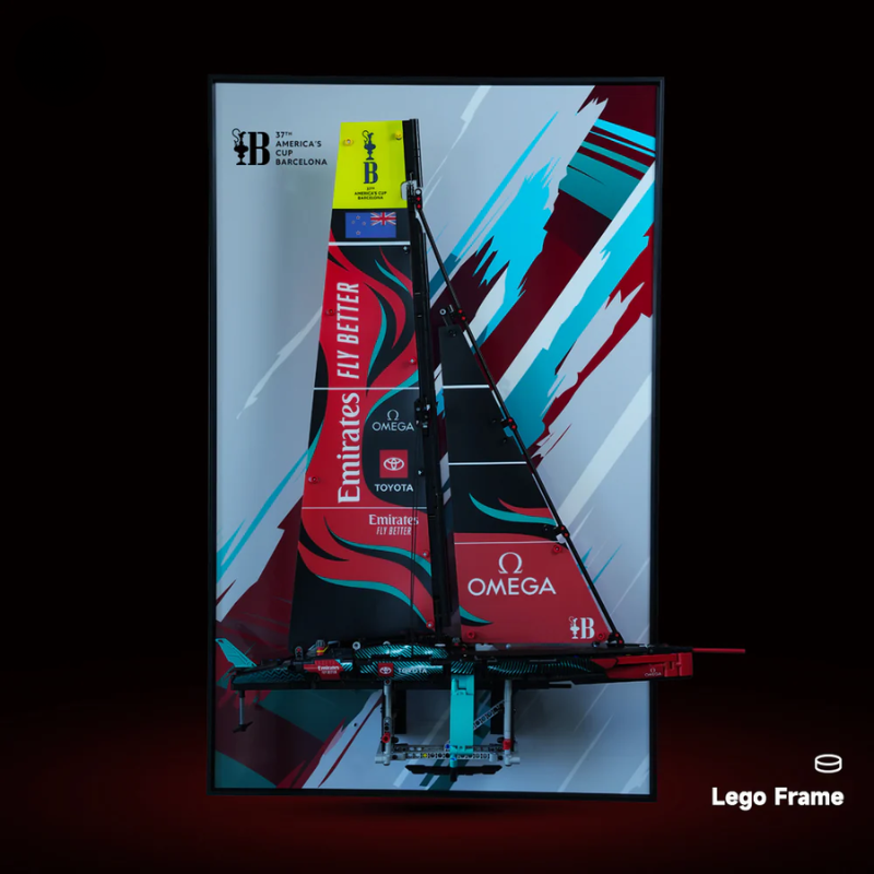 Display frame for LEGO® TECHNIC™ Emirates Team New Zealand AC75 Yacht 42174